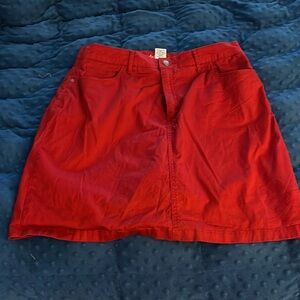 Croft & Barrow red skort size 12
